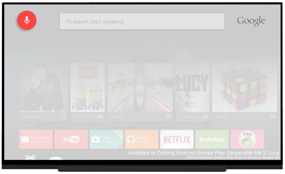 Voice search on Android TV